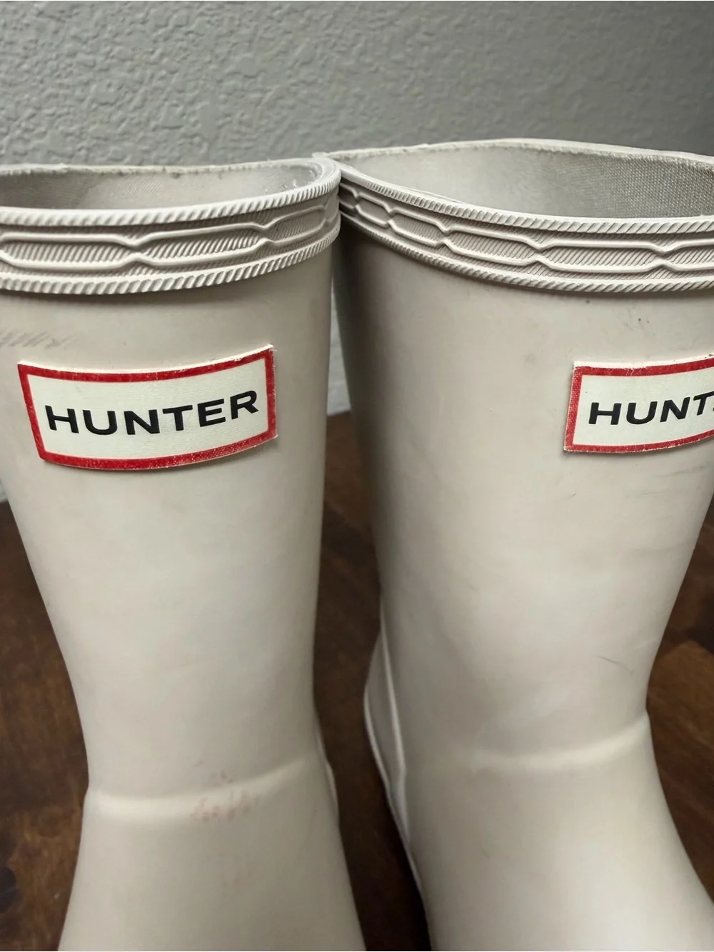 Hunter Short Mid-Calf Rain Boots in Cream
